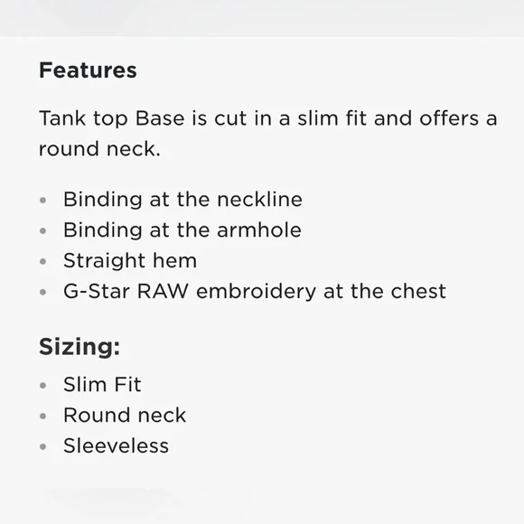 G-STAR RAW Base Tank Top Black - Picture 5 of 13